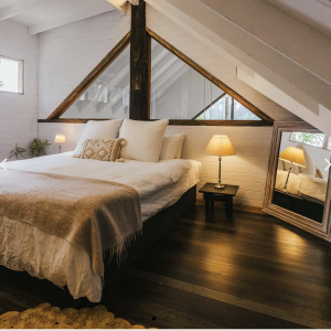 Loft - Bedroom on Yoga Retreat in Byron Bay
